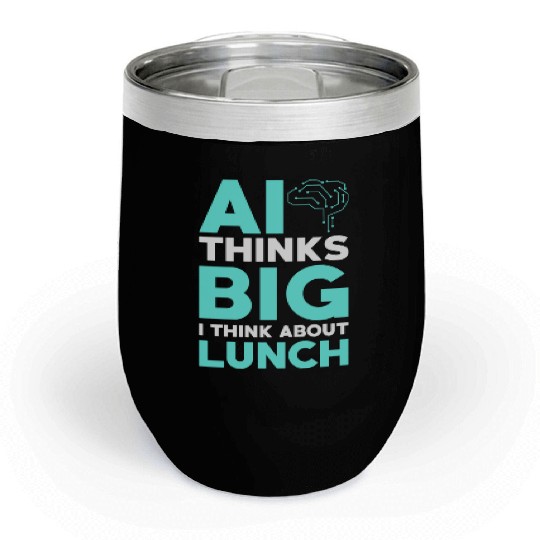 Artificial Intelligence Ai Lovers Chill Wine Tumblers