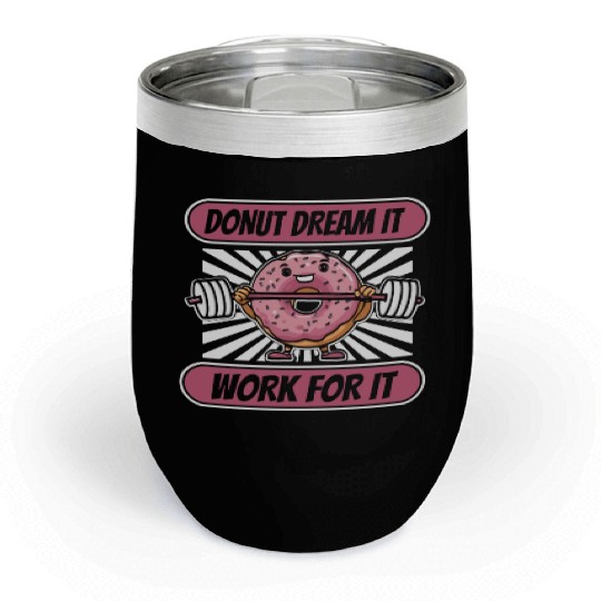 Fitness Donut Donut Gym Chill Wine Tumblers