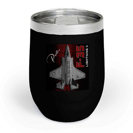 Lockheed Martin F-35 Lightning II Chill Wine Tumblers