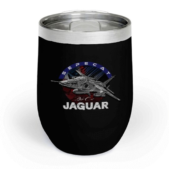 Sepecat Jaguar British-French Fighterjet Military Chill Wine Tumblers