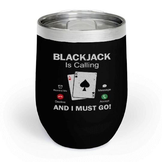 Blackjack Gambling 21 Blackjack Chill Wine Tumblers