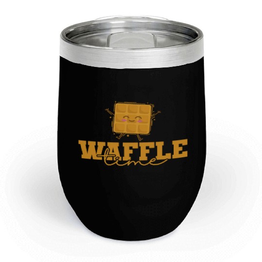 Waffle Time Favorite Food Chill Wine Tumblers