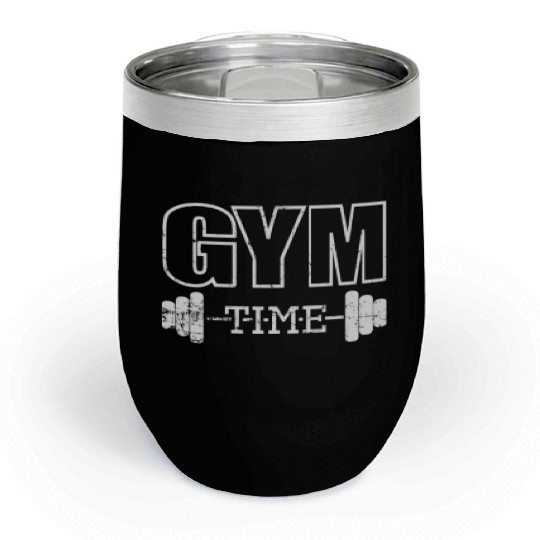 Gym Time Muscle Training Chill Wine Tumblers