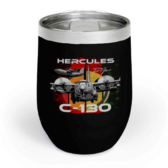 C-130 Hercules Military Aircraft Chill Wine Tumblers