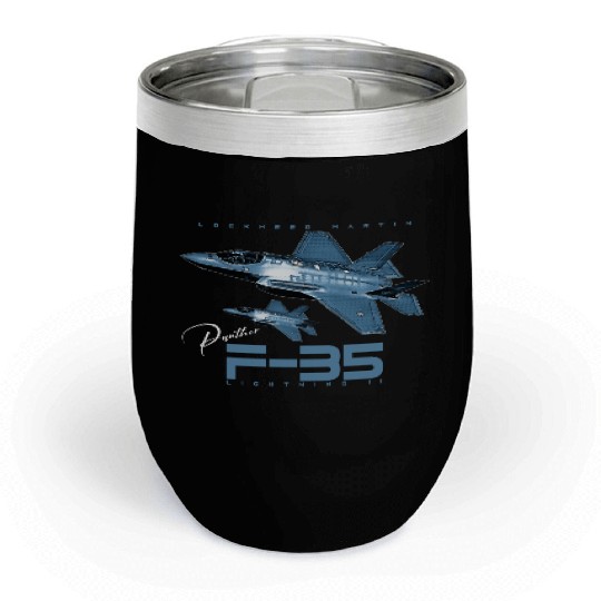 Lockheed Martin F-35 Lightning II Chill Wine Tumblers