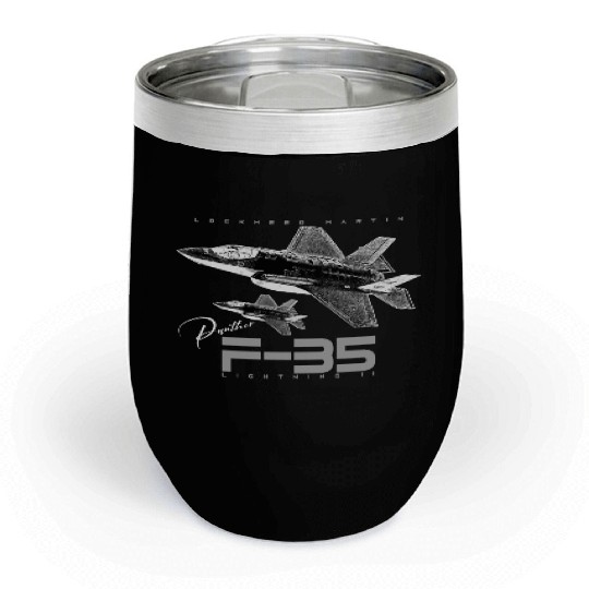 Lockheed Martin F-35 Lightning II Chill Wine Tumblers