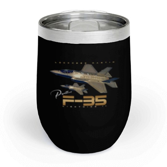 Lockheed Martin F-35 Lightning II Chill Wine Tumblers