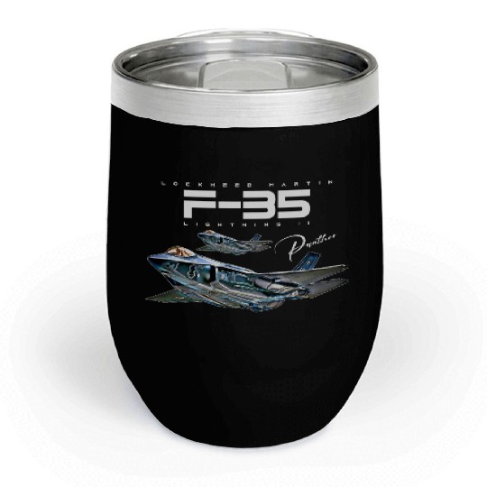 Lockheed Martin F-35 Lightning II Chill Wine Tumblers