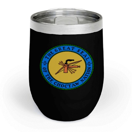 The Great Seal of Choctaw Nation of Oklahoma Chill Wine Tumblers