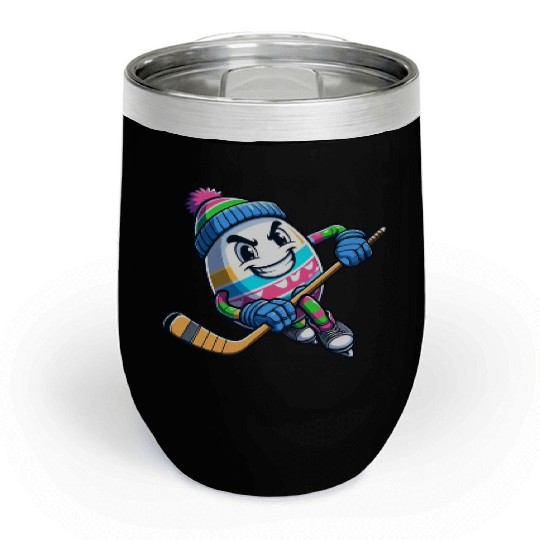 Easter Egg Hockey - Unique Gift for Players Chill Wine Tumblers
