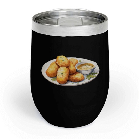 French Crispy Potato Croquettes Chill Wine Tumblers