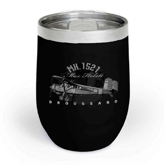 Max Holste MH.1521 Broussard Aircraft Chill Wine Tumblers