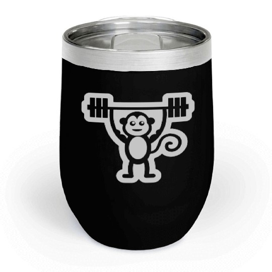 Muscle Gym Monkey Chill Wine Tumblers