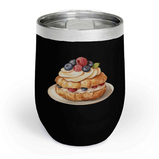 Vanilla Cream Puffs With Fresh Berries Chill Wine Tumblers