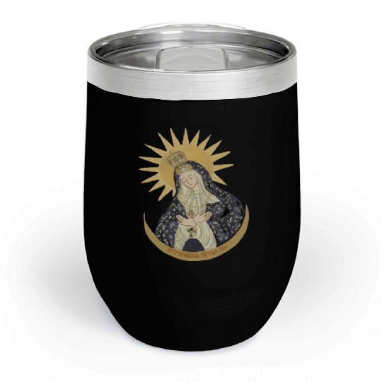 Mary of the Gate of Dawn Catholic Chill Wine Tumblers