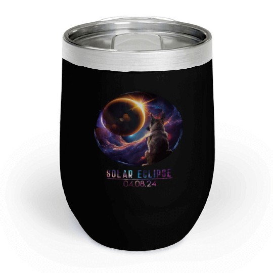 Total Solar Eclipse 4.8.24 Path Of Totality Kids Chill Wine Tumblers