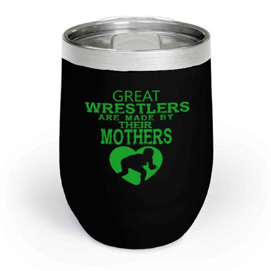 Great Wrestling Mom Passion Is Gift Chill Wine Tumblers