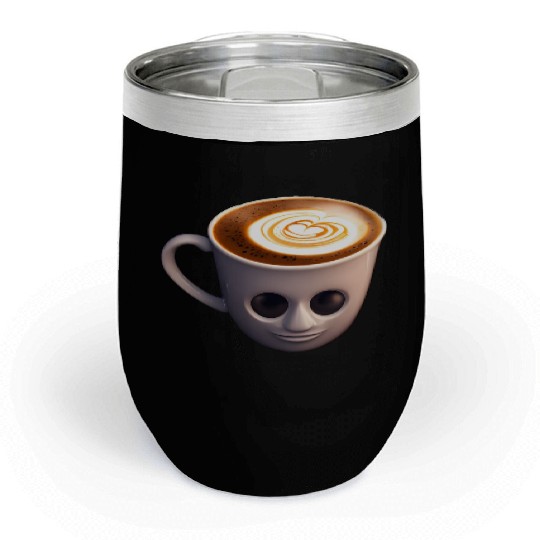 Creepy Coffee Cup Chill Wine Tumblers