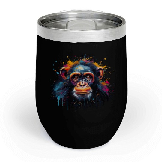 Street Art Monkey Urban Rap Street Monkey Chill Wine Tumblers