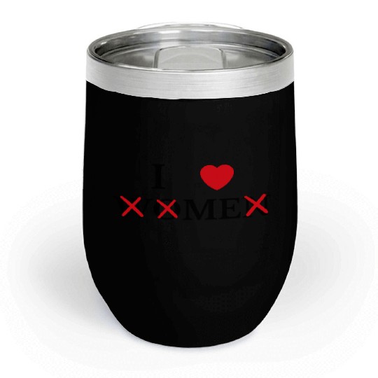 I Love Me I Heart Me I Love women I Red Heart Me Chill Wine Tumblers
