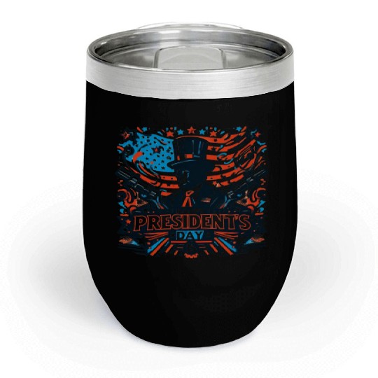 history of us presidents day Chill Wine Tumblers