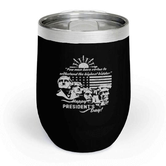 Presidents Day USA Chill Wine Tumblers
