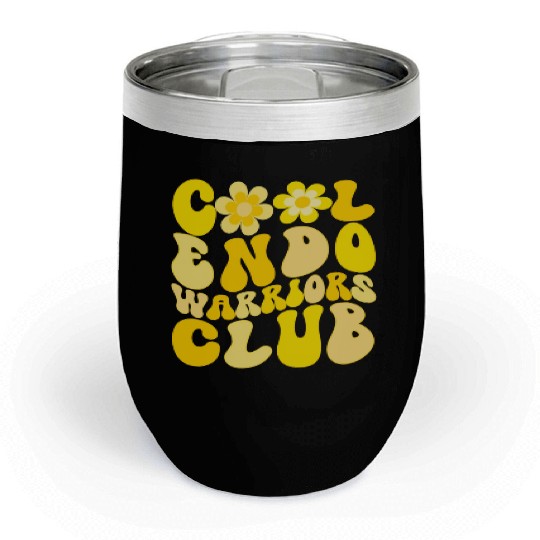 Cool Endometriosis Warriors Club Chill Wine Tumblers