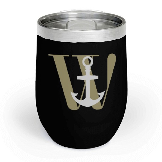 Wanchor W Anchor Essential,Hunter, pirate, ship Chill Wine Tumblers