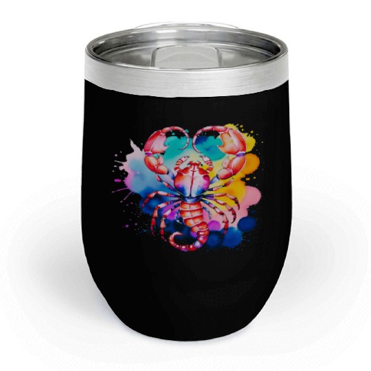 Color splash zodiac: Scorpio Chill Wine Tumblers