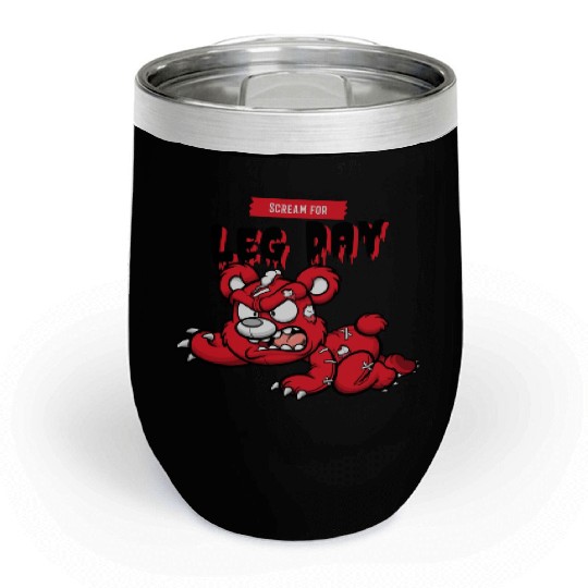Scream for Leg Day Chill Wine Tumblers