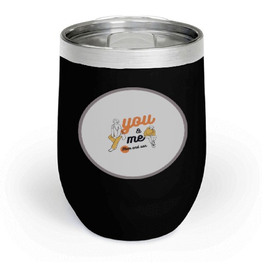 Mom and son Chill Wine Tumblers