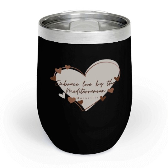Embrace love by the Mediterranean Chill Wine Tumblers