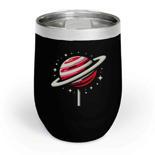Saturn Planet Lollipop Chill Wine Tumblers