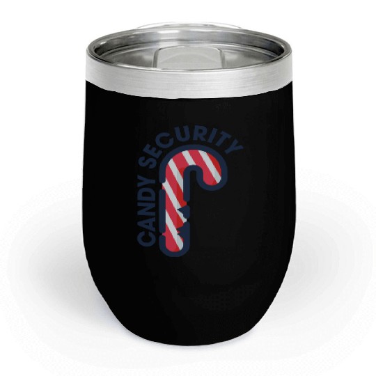 Candy Security Mom Dad Matching Birthday Costume Chill Wine Tumblers