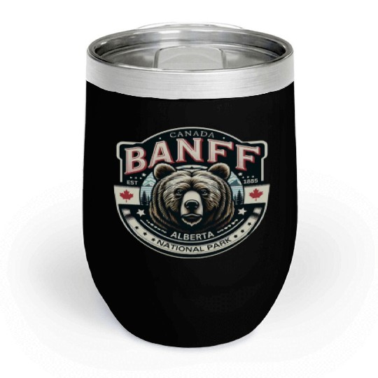 Banff National Park, Alberta Canada grizzly bears Chill Wine Tumblers