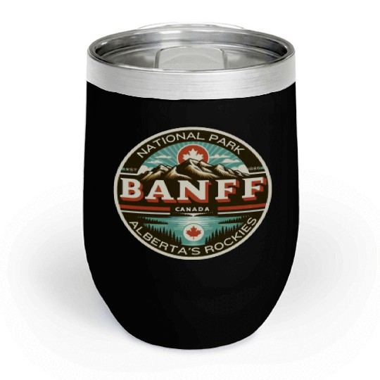 Banff National Park, Alberta Canada grizzly bears Chill Wine Tumblers