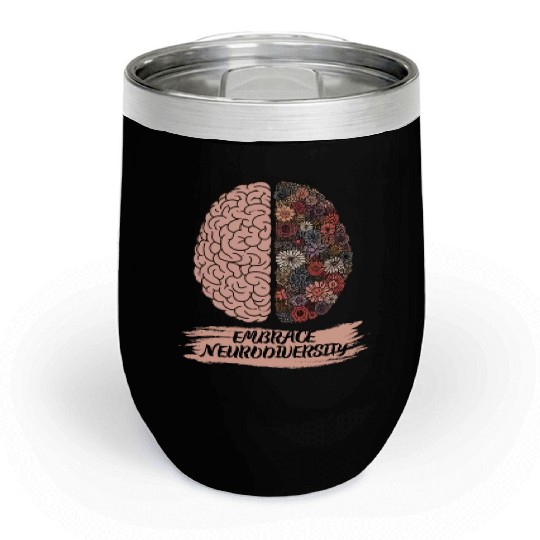 Embrace Neurodiversity Autism Awareness Chill Wine Tumblers