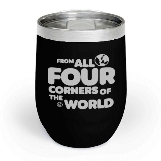 Lando Norris Merch Worldwide Globe Chill Wine Tumblers