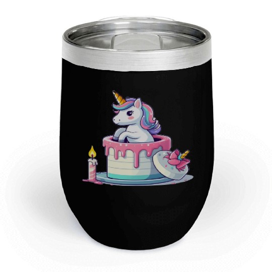 Unicorn Cake Surprise Chill Wine Tumblers