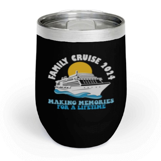 Family Cruise 2024 Voyage Cruising Tour Matching Chill Wine Tumblers