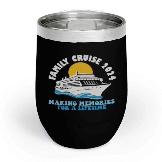 Family Cruise 2024 Voyage Cruising Tour Matching Chill Wine Tumblers