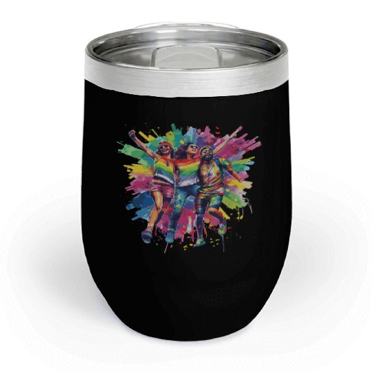 Rainbow Connection Embrace ,Happy Pride Chill Wine Tumblers