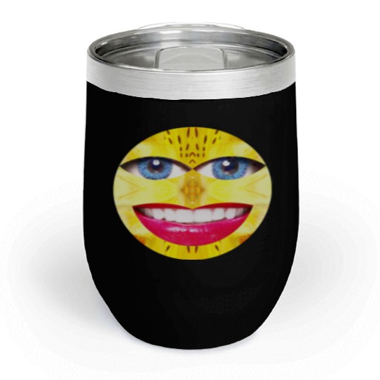 Smile Face Have a Nice Day Promote Happiness Joy Chill Wine Tumblers