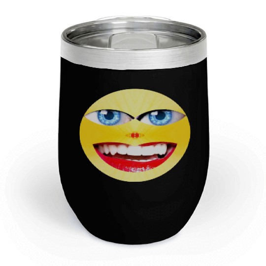 Smile Face Have a Nice Day Promote Happiness Joy Chill Wine Tumblers