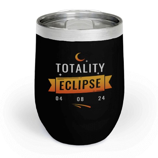 Eclipse Viewing Team solar eclipse 2024 Chill Wine Tumblers
