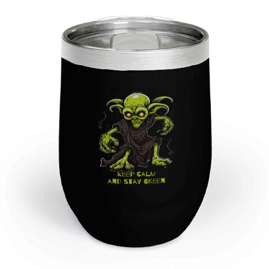Keep Calm and Stay Green Goblin Chill Wine Tumblers