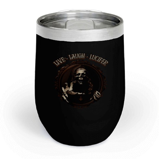 Live Love Lucifer Goth Festival Death Metal Chill Wine Tumblers