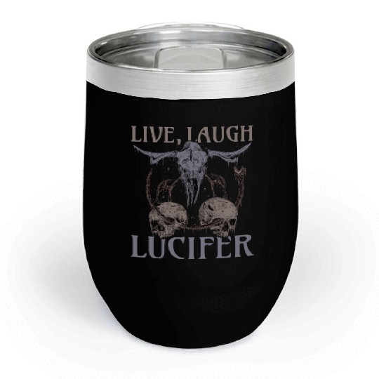 Live Love Lucifer Goth Festival Death Metal Chill Wine Tumblers