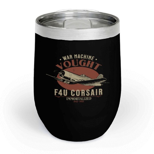 F4U Corsair | World War 2 Plane Chill Wine Tumblers