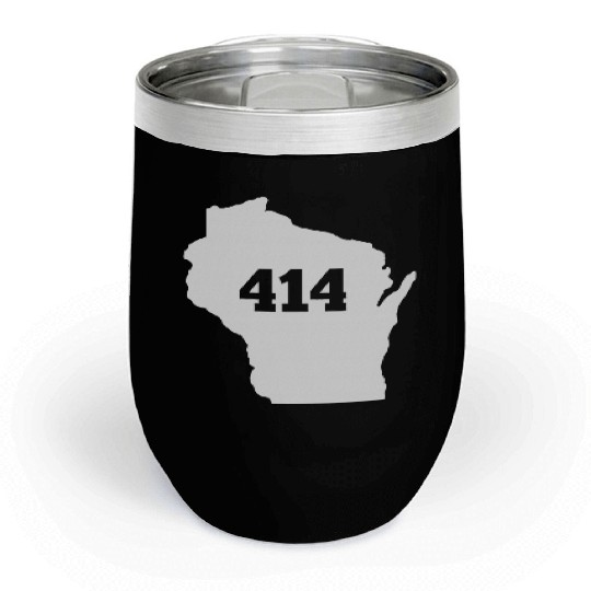 Wisconsin 414 Area Code Chill Wine Tumblers